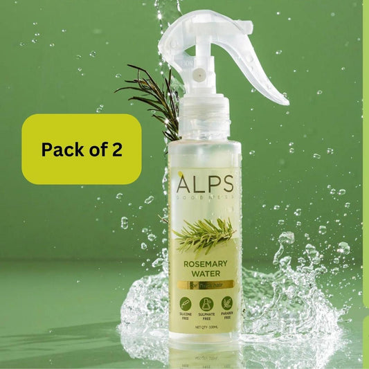 Alps By SimpleWish | Rosemary Water, Hair Spray For Regrowth (Pack of 2 Bottle & 1 Sprayer)
